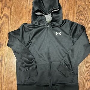 Medium Under Armour Kids Black Hoodie Jacket